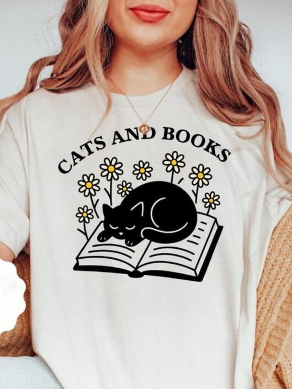 Cat And Book Shirt, Cat Lover Shirt, Book Lover Gift Shirt